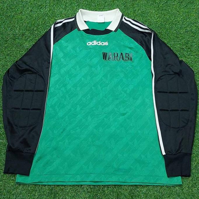 Original Jersey Adidas 1990s Green GK Template Baju Bola Asli