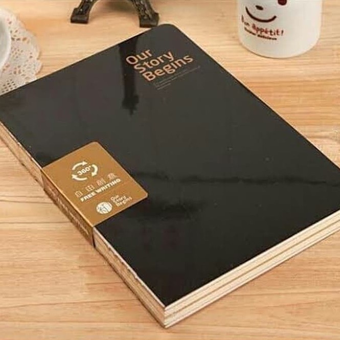 

Terlaris Our Story Begins Sketchbook Jilid Jahit A6 /A5 White Kraft 2 Side