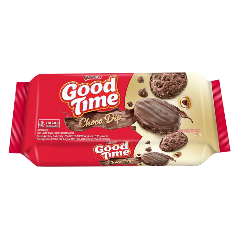 

Good Time Choco Dip Cookies Chocochips 71 g