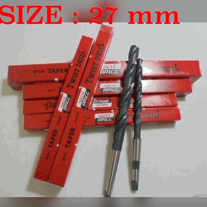Mata Bor Besi Taper / Kones Nachi 27 Mm / 27Mm Hss Asli