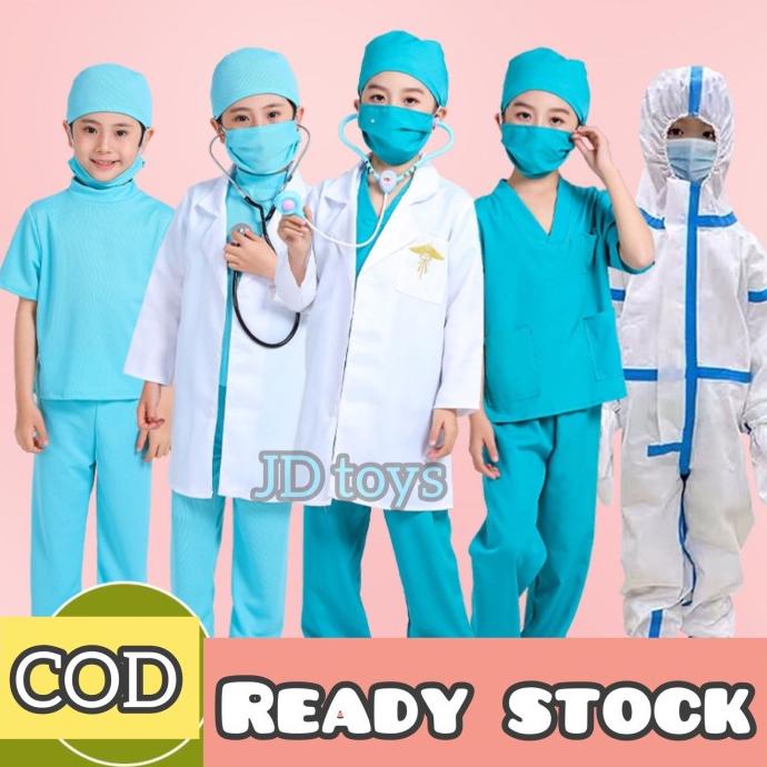 Mainan Baju Dokter Anak Import - Baju Oka Anak - Baju Dokter Jaga