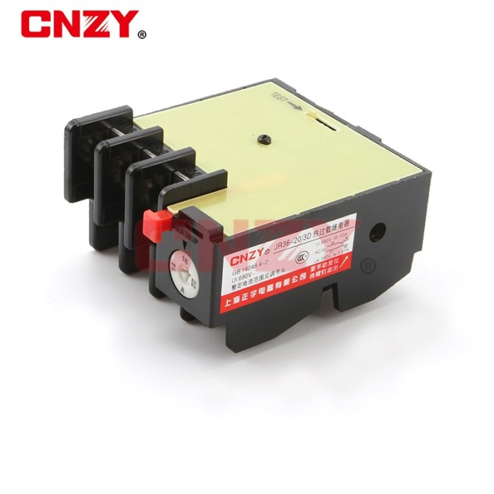 Terlaris Thermal Overload Relay Jr36-20 380V Specification 0.25A~22A