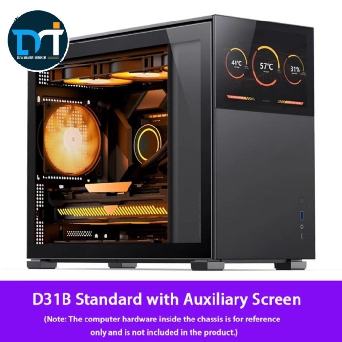 Best Seller Jonsbo D31 Std I Mesh Screen - Tempered Glass M-Atx Gaming Case - Std Black
