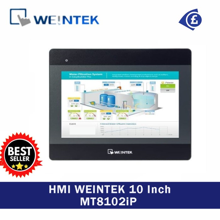 Terlaris Hmi 10 Inch Weintek Mt8102Ip