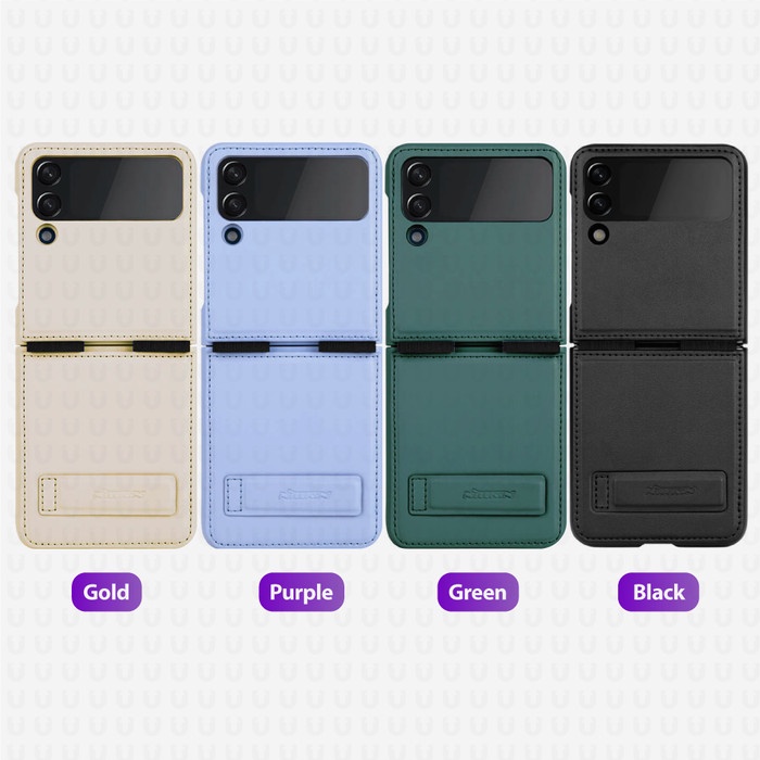 Terlaris Case Samsung Galaxy Z Flip4 / Z Flip 4 Nillkin Qin Leather Flip Casing