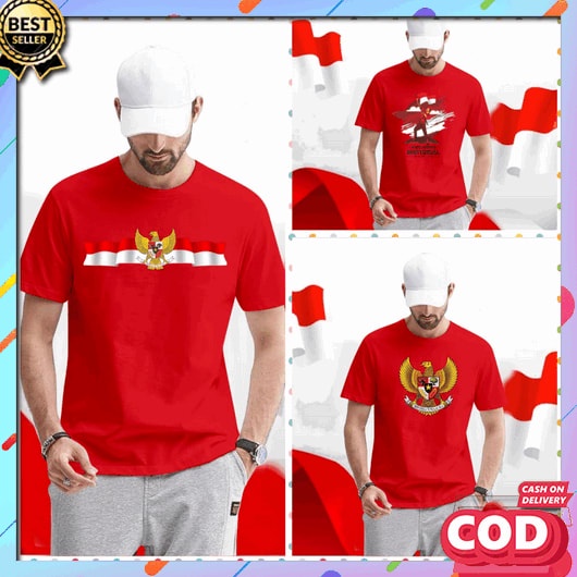 Kaos Kemerdekaan Bju 17An Lengan Panjang Distro Dewasa Seragam Kaos Pria Jumbo Kerah Atasan Anak Imp