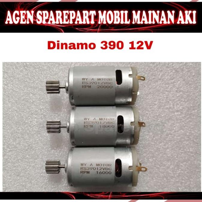 Type 390 (Kecil) Dinamo 12V Mobil Motor Mainan Aki