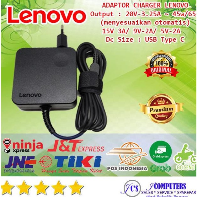 ORIGINAL ADAPTOR CHARGER LENOVO X1 Carbon X1 Tablet, X1 Yoga, Yoga 370