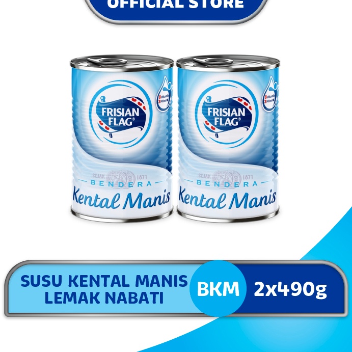 

FMTC2567 READY STOK Frisian Flag Bendera Kental Manis Kaleng 490gr x2