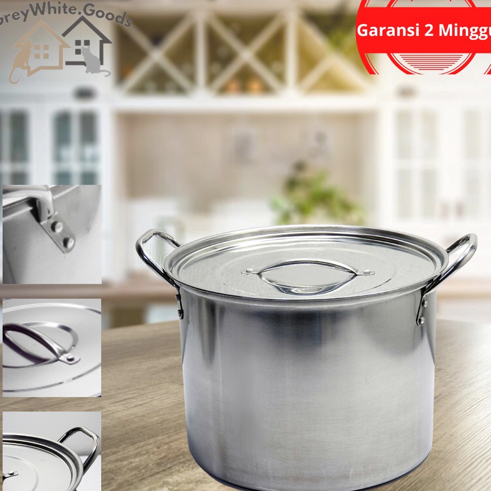 ➥ GW Panci Stainless Steel Tebal Pot Set ❆ (Ready)