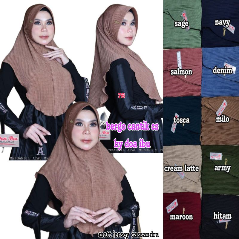 bergo plisket doa ibu # doi hijab