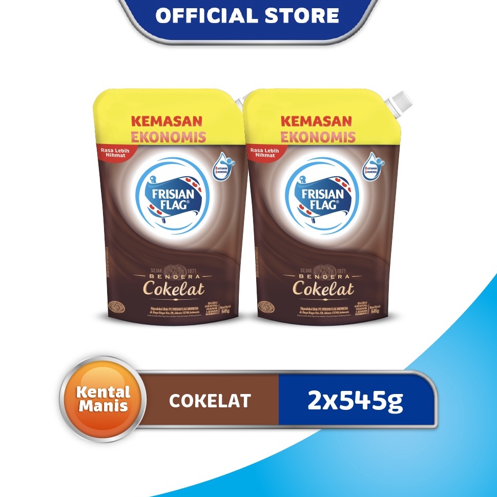 

TrxP5b5A Frisian Flag Susu Kental Manis Cokelat Pouch 2 x 545 gr