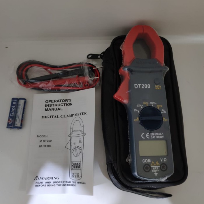DISKON SPESIAL TANG AMPERE DT200 DIGITAL CLAMP METER DT-200 TERMURAH