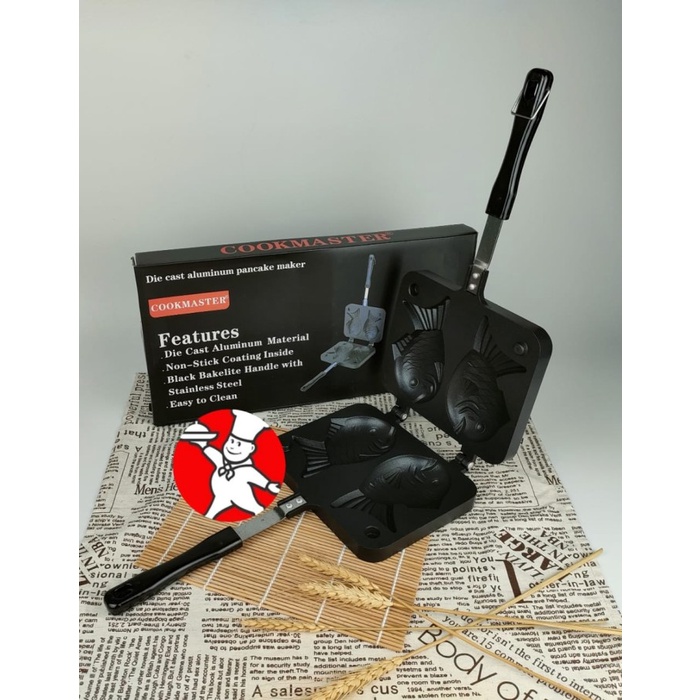 Best Seller Taiyaki Bungeoppang Pan Panggangan Kue Ikan Korea Cetakan Waffle Ikan