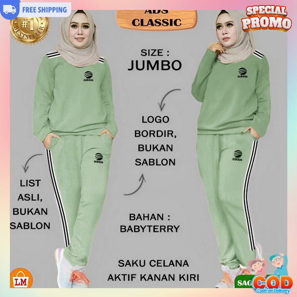 Set Baju Senam Terbaru Stelan Buju Olahraga Ibu2 Setelan Wanita Nyaman Digunakan Oneset Celana Trini