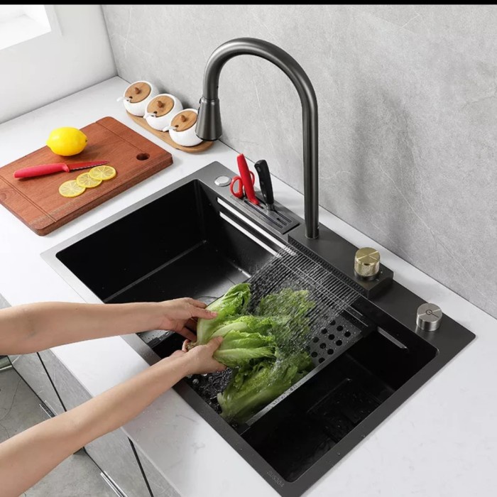 KITCHEN SINK ICHSAN 7545 WATER FALL-LUXURY SINK