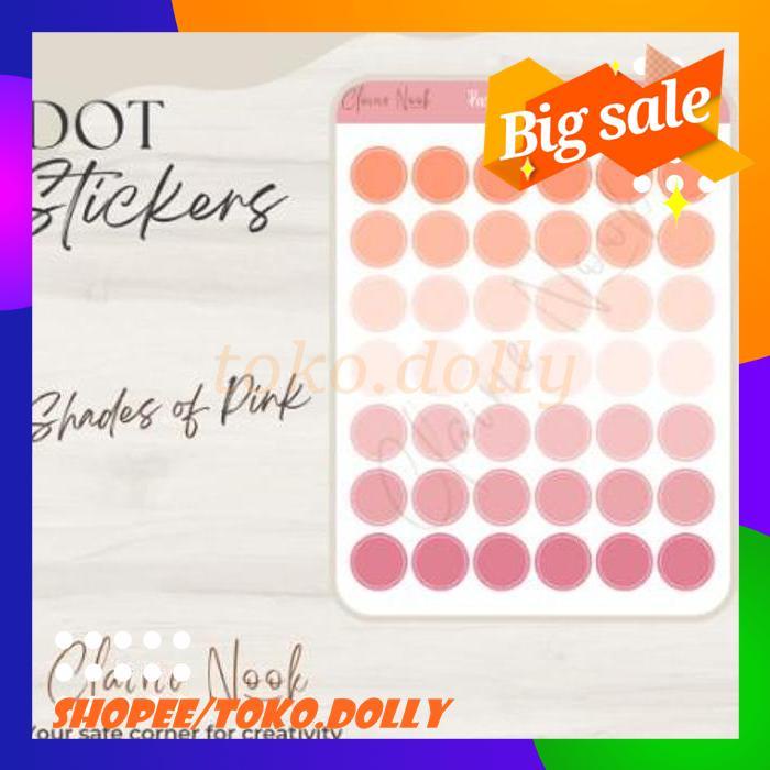 

STICKER LABEL DOT WARNA WARNI / STIKER BULAT / STIKER WARNA / DEKORASI ONGKIR NOL !!