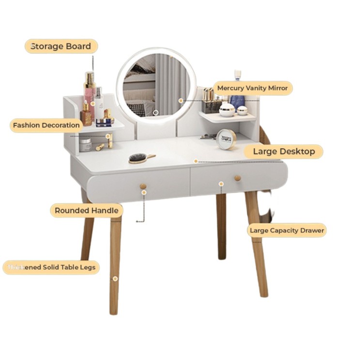 Bestseller Meja Rias / Meja Rias Minimalis / Meja Rias Putih