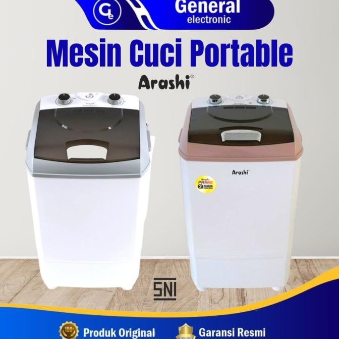 Mesin Cuci Portable 4.5 Kg Arashi AWM 451A Garansi Resmi