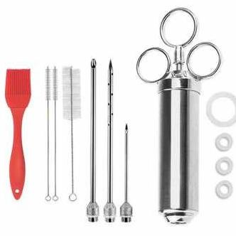 

New Suntik Bumbu Daging Ayam 3 Needles 2 Brush 2Oz