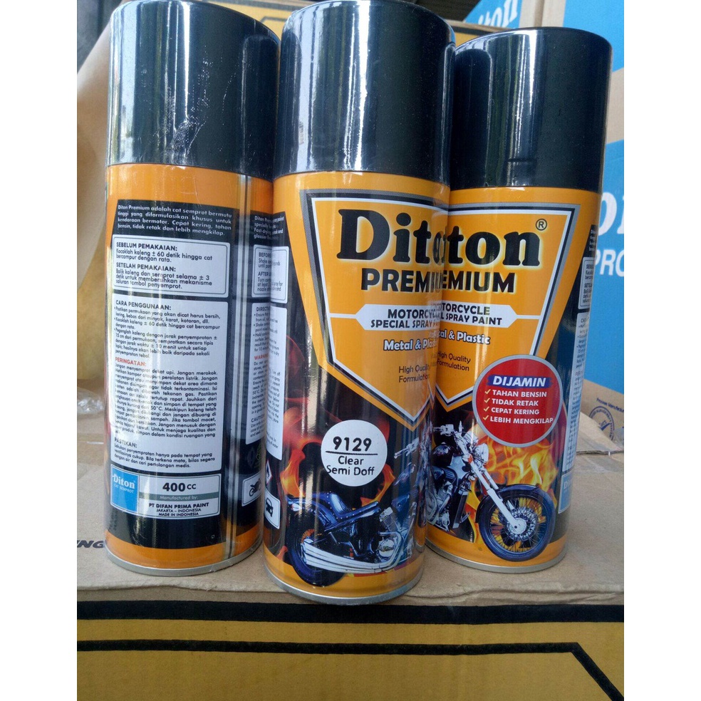 TERBARU. Pilok Diton Premium Clear semi Doff 9129 400cc Pernis clear Pilox bening pilok finishing Ca