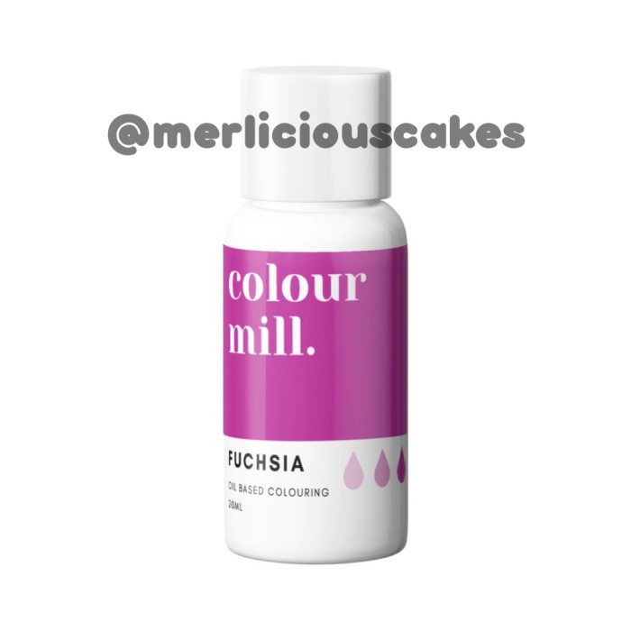 

Terlaris Colourfood Colour Mill Fuchsia 20 Ml Oil Based Colouring