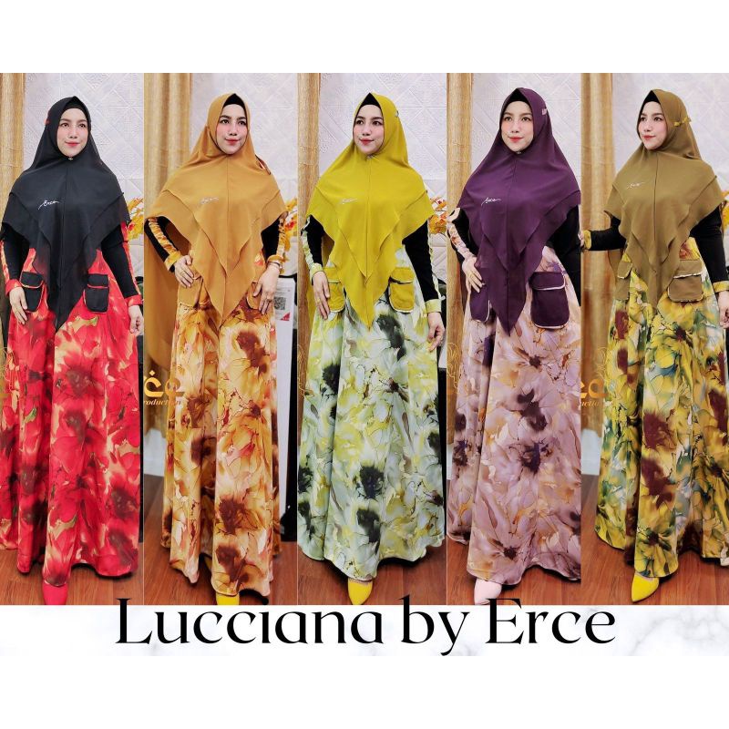 Ready gamis syar'i lucciana series by;erce