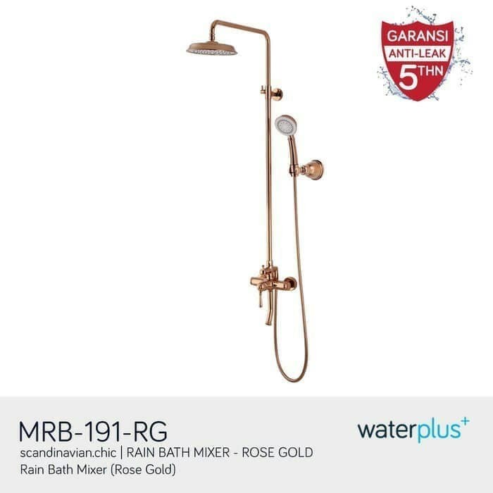 Shower Tiang Waterplus Mrb 191 Rg/Shower Tiang Waterplus Rose Gold