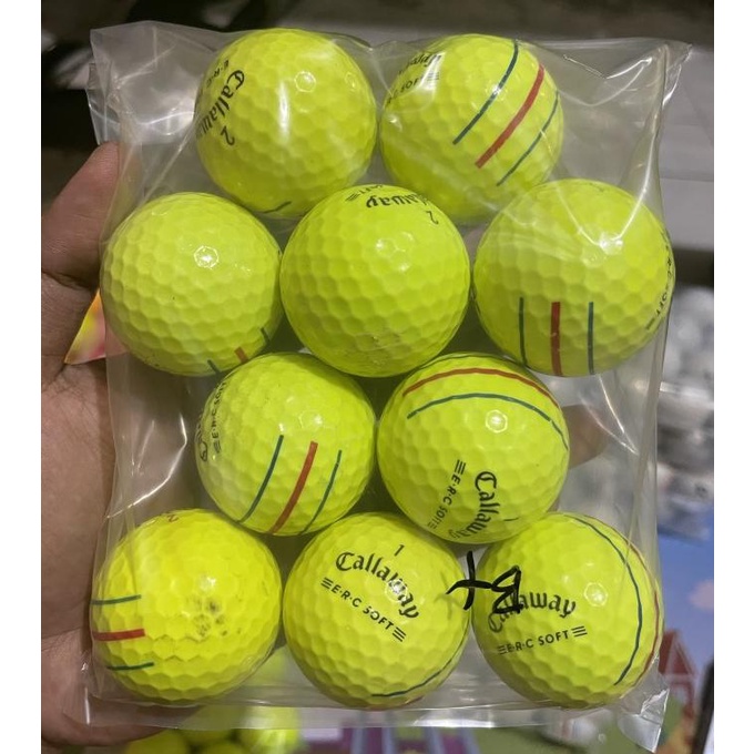 Bola Golf Callaway Tripletrack Kuning Grade B+ Terbaik