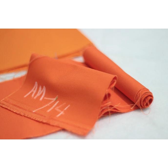 monggo] Kain American Drill 1919 Meteran, Kode 714 Warna Orange