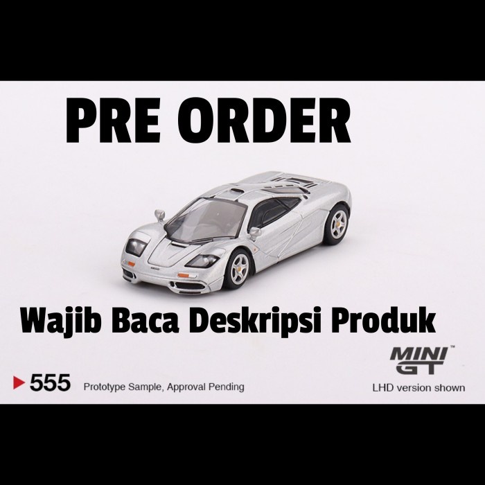 Minigt Mini Gt 555 Mclaren F1 Magnesium Silver