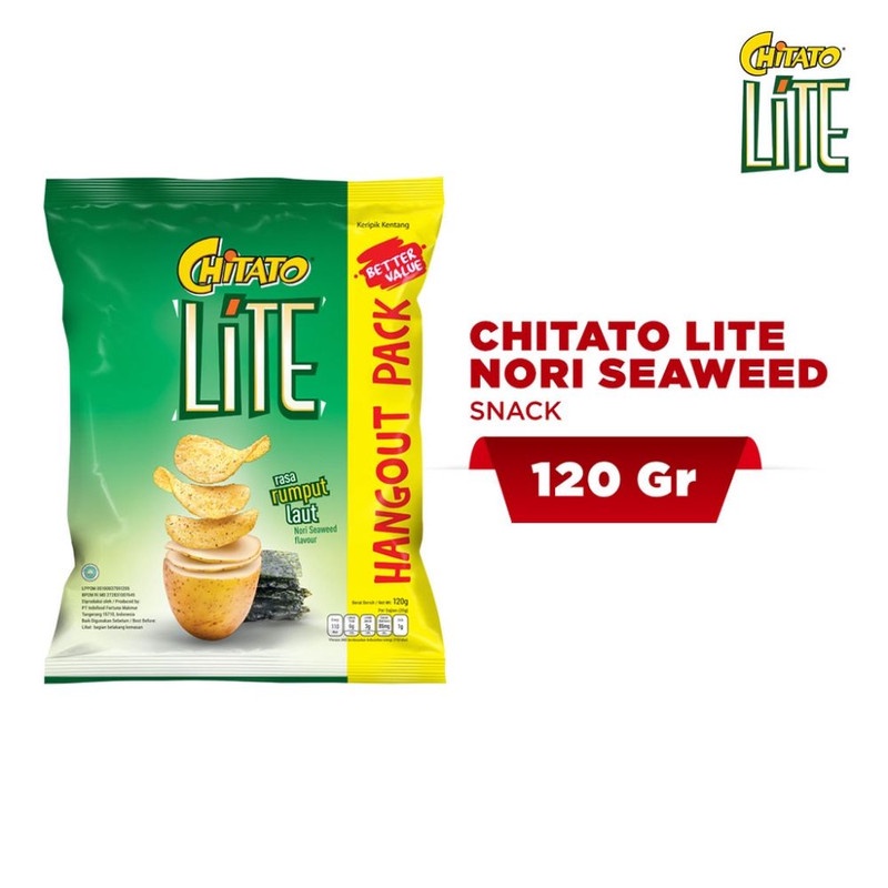 

CHITATO Lite Keripik Kentang Nori Seaweed 120 g