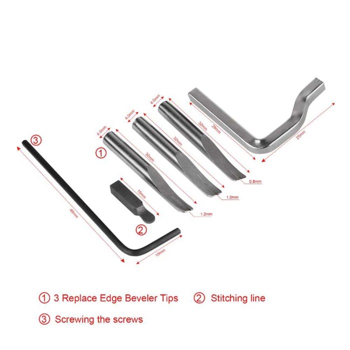 Set Peralatan Jahit Bahan Kulit Rajut Benang Jarum Kain Menjahit Diy