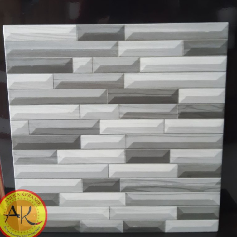 Model Baru Keramik Lantai Dinding Kasar Matt Motif Batu Alam Timbul 40x40 Nexus Grey R9N