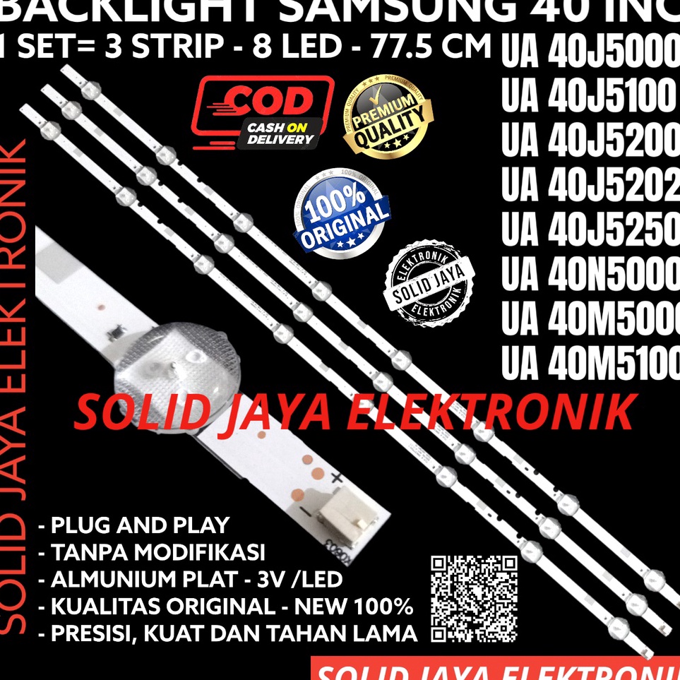 ❥0kw BACKLIGHT LED TV SAMSUNG 40 INC UA 40J5000 40J5100 40J5200 40J5202 40J5250 40N5000 40N5100 40M5