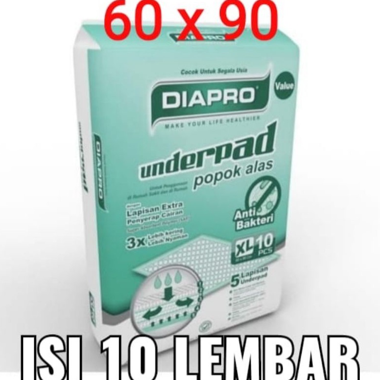 [CODEBARANG981RJU] Underpad Diapro 60x90 60 x 90 Training pad alas pipis anjing kucing kelinci bayi 