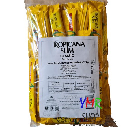 

✨Terbaru✨ Gula Tropicana Slim Classic Stick Sweetener 100 Sachet 