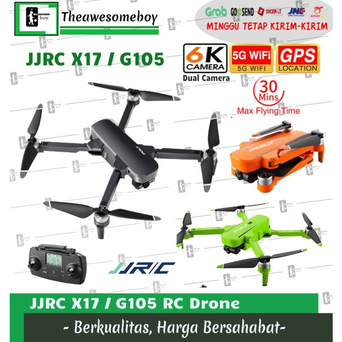 JJRC X17 / G105 WIFI 5G GPS DRONE FOLDABLE FPV 6K 2 AXYS GYMBAL CAMERA ORIGINAL