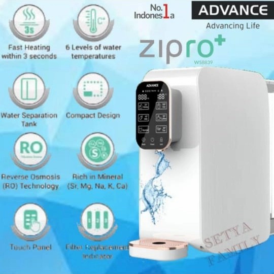 Dispenser Advance Reverse Osmosis Zipro Advance