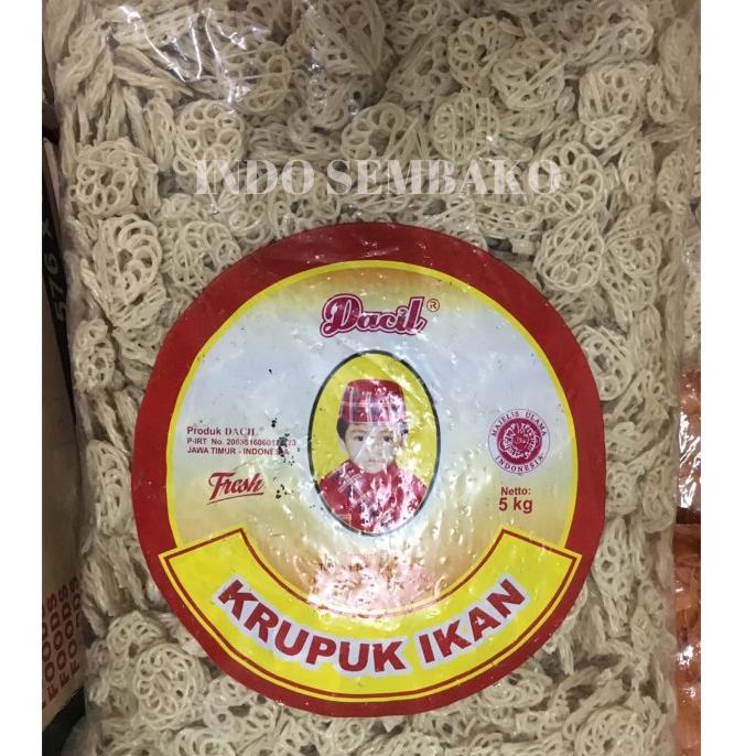 

Kerupuk Mawar Putih Dacil 5kg / Krupuk Putih Matahari Dacil 1 bal /