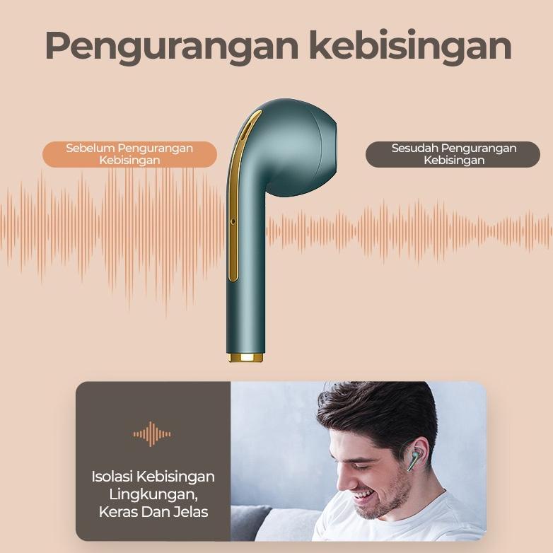 Baru Update Basike Headset Gaming Tws Bluetooth Tw11 Tw90 Earphones Noise Cancelling With Mic Wirele