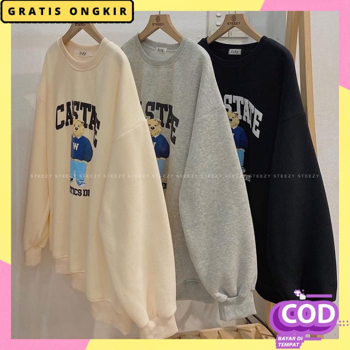 Jeket Kekinian Sweeter Wanita Korea Style Baju Jaket Hode Casual Sweter Cewek Dewasa Sweater Atasan 