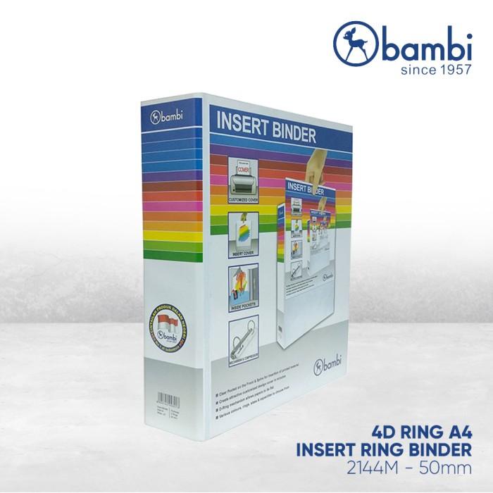 

BAMBI INSERT BINDER 4 RING 2144M A4