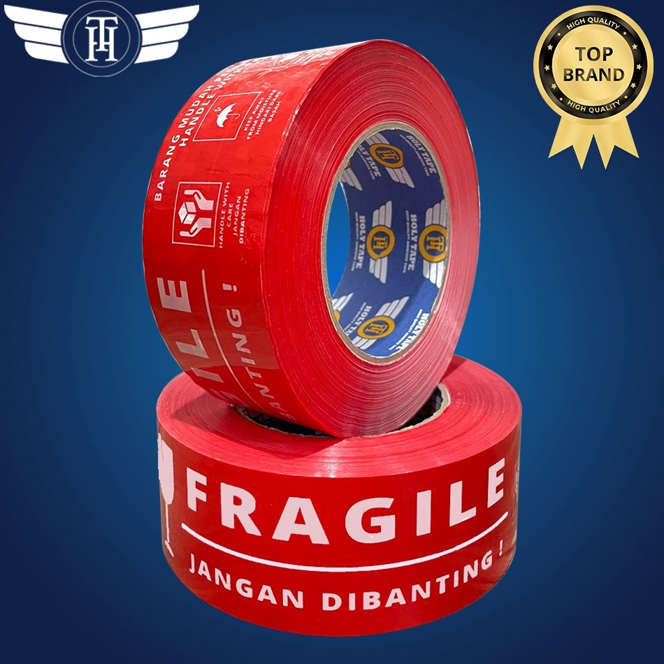 

95 LAKBAN FRAGILE 300 YARD FULL MERAH HOLYTAPE KUALITAS DAIMARU Best )人