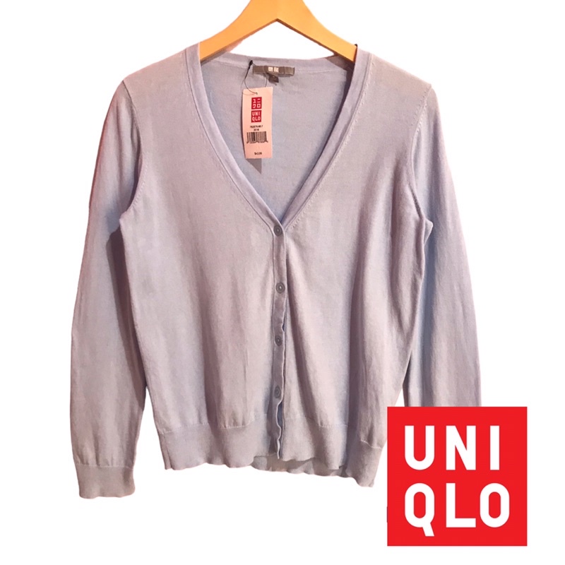 CARDIGAN UNIQLO PRELOVED / CARDIGAN UNIQLO BABY BLUE / CARDIGAN UNIQLO SECOND