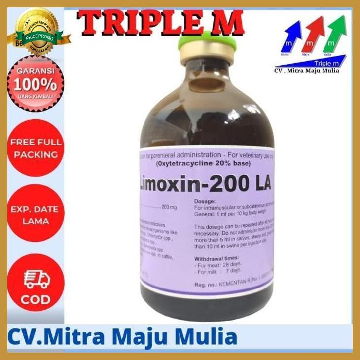 LIMOXIN 200 LA Kemasan 100 ml Oxytetracycline Untuk TERNAK yenniarianti_