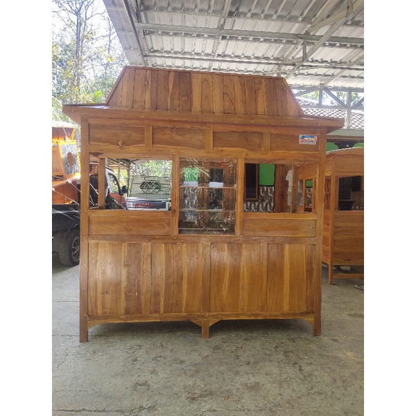 gerobak mie ayam bakso joglo kayu jati