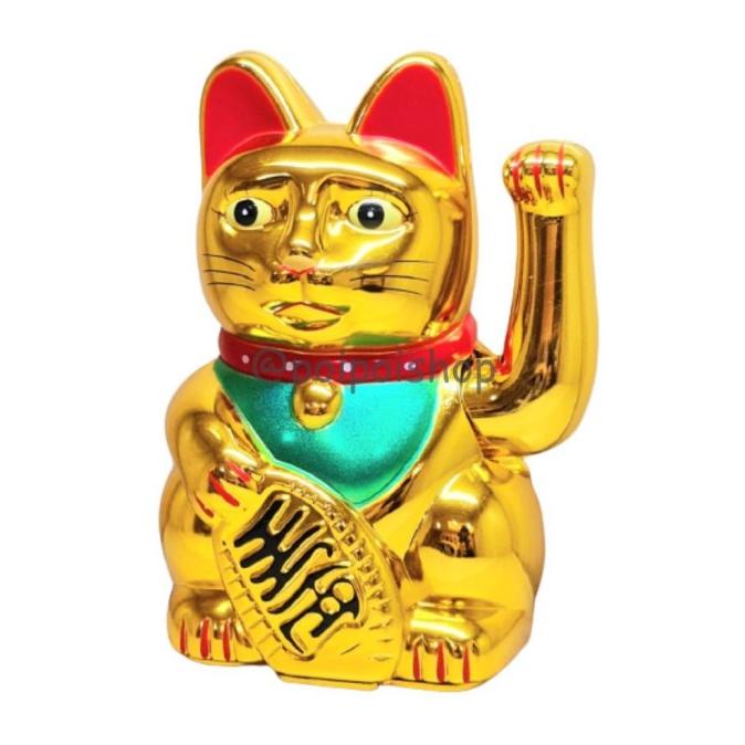 New Sale Patung Kucing Hoki Lucky Cat 16Cm Besar Yuan Bao Qian Uang Emas Limited Edition