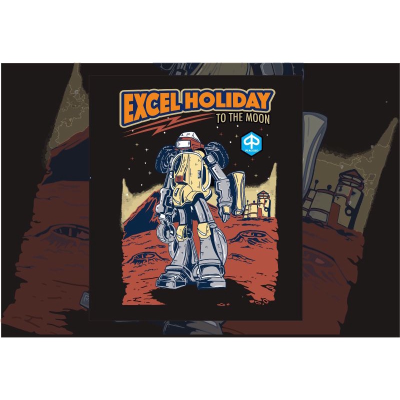 Kaos vespa excel holiday