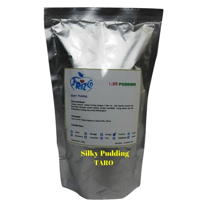 

FRIZCO SILKY PUDDING TARO 445gr Premix instant powder podeng puding